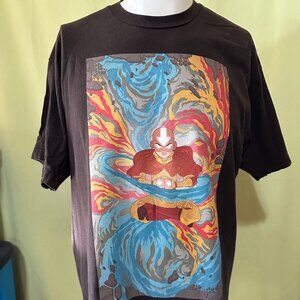 Avatar Last Airbender Nickelodeon 2003 Men's Brown T Shirt XL Cotton